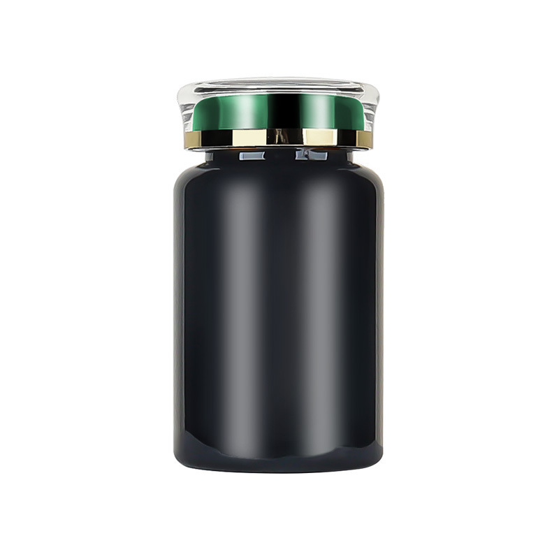 PET120ml black bottle capsule packaging bottle plastic empty bottle printing text bottle sticker maca health care products