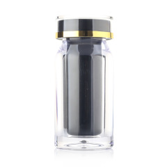35ml high-grade acrylic bottle plastic bottle capsule sub-bottle set saffron small bottle medicine bottle supports customization