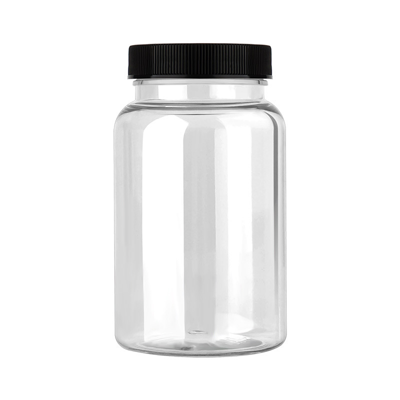 175ml striped PP cover health care product bottle medicine tablet candy bottle packaging PET bottle empty bottle