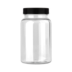 175ml striped PP cover health care product bottle medicine tablet candy bottle packaging PET bottle empty bottle