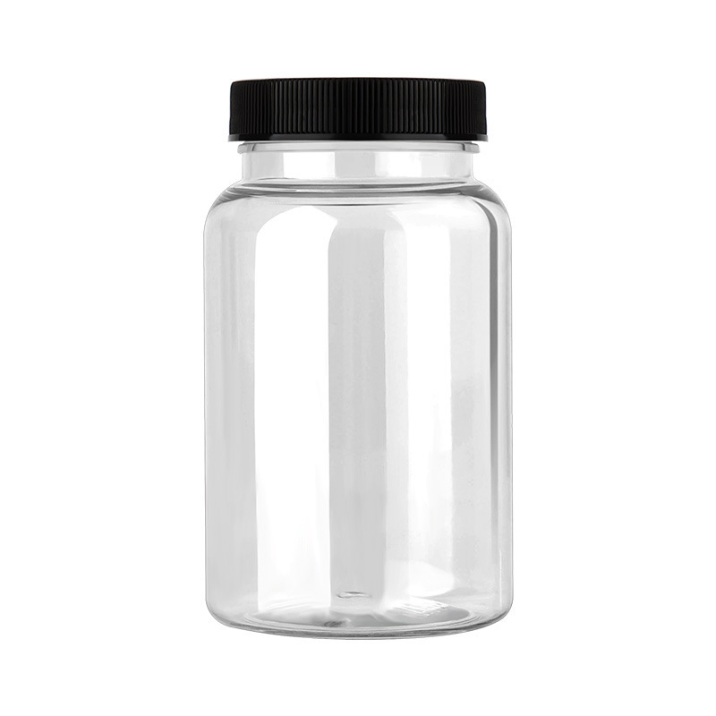 175ml striped PP cover health care product bottle medicine tablet candy bottle packaging PET bottle empty bottle