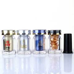 Oblique shoulder 25ml PS bottle crown cap bottle set plastic bottle acrylic bottle saffron bottle capsule bottle