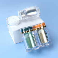 25ml PS bottle oblique shoulder style safety cover sub-bottling set high-grade plastic tablet candy sealed capsule bottle