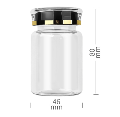 PET 80ml transparent bottle plastic bottle small bottle health care product bottle capsule bottle medicine bottle food grade tablet bottle
