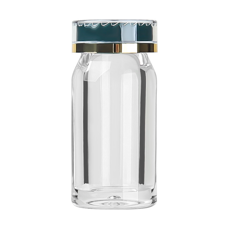45ml oblique shoulder transparent acrylic bottle safety cover health care product bottle Chinese medicine powder ginseng tablets transparent capsule bottle medicine bottle