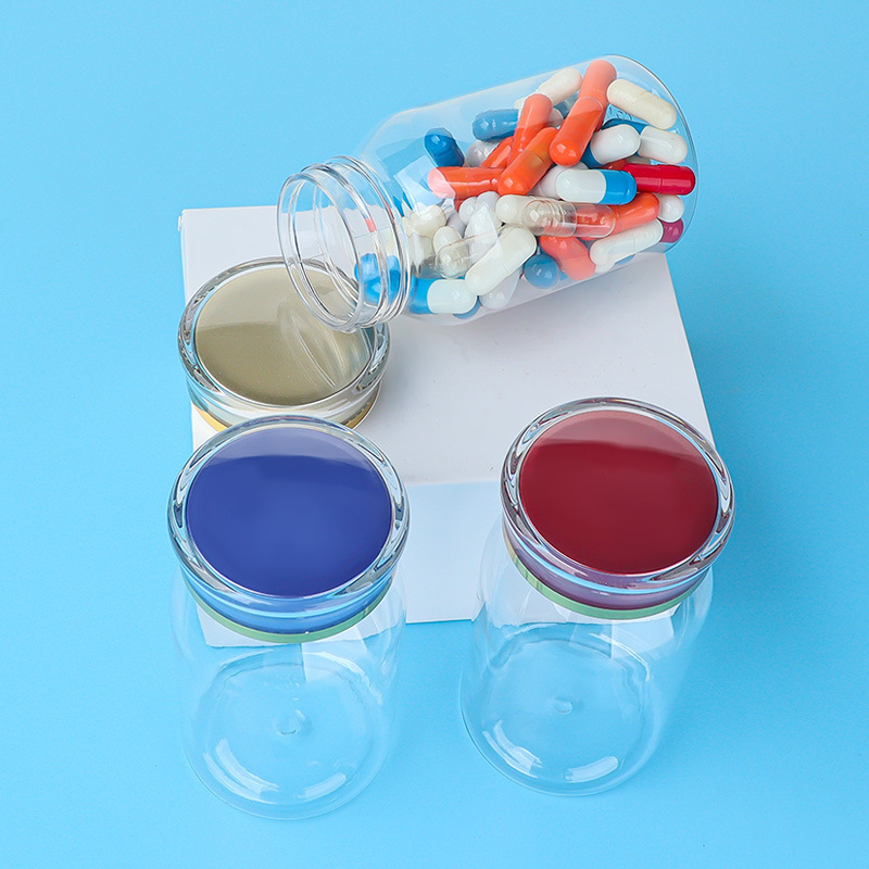 PET 120ml oblique shoulder transparent bottle plastic bottle small bottle health care product bottle capsule bottle medicine bottle food grade medicine bottle
