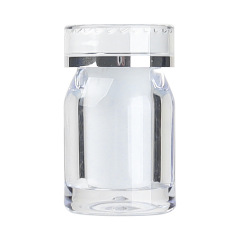 25ml PS bottle oblique shoulder style safety cover sub-bottling set high-grade plastic tablet candy sealed capsule bottle