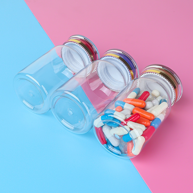 PET 120ml oblique shoulder transparent bottle plastic bottle small bottle health care product bottle capsule bottle medicine bottle food grade medicine bottle