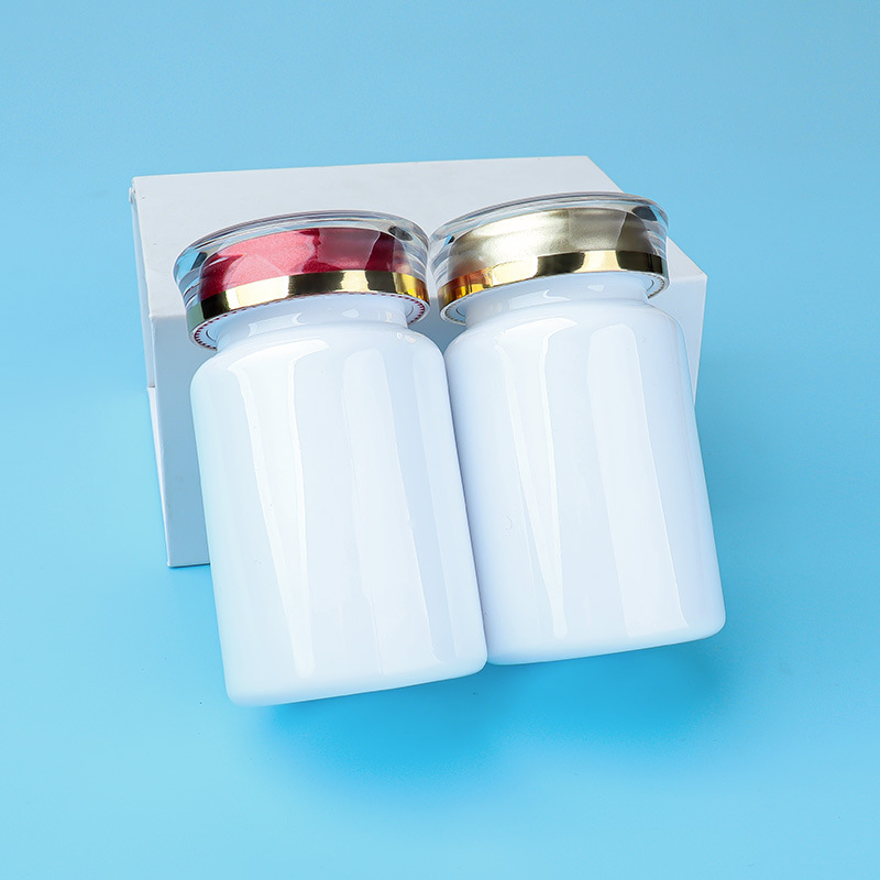 PET white plastic capsule bottle 100ml food grade medicine bottle health care product bottle small medicine bottle light-proof and moisture-proof