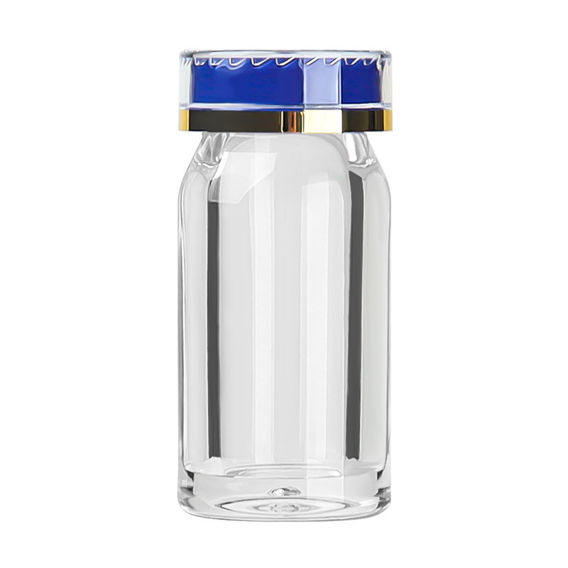 45ml oblique shoulder transparent acrylic bottle safety cover health care product bottle Chinese medicine powder ginseng tablets transparent capsule bottle medicine bottle