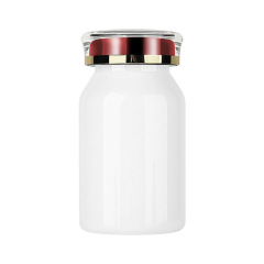 PET white oblique shoulder 120ml plastic capsule bottle food grade medicine bottle health care product bottle light-proof and moisture-proof