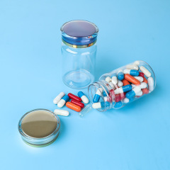 PET 100ml transparent bottle plastic bottle small bottle health care product bottle capsule bottle medicine bottle food grade medicine bottle
