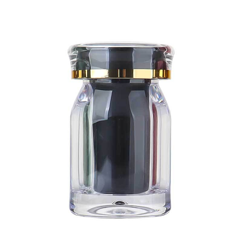 Oblique shoulder 25ml PS bottle crown cap bottle set plastic bottle acrylic bottle saffron bottle capsule bottle