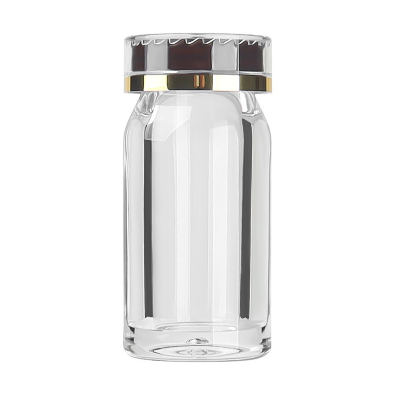 45ml oblique shoulder transparent acrylic bottle safety cover health care product bottle Chinese medicine powder ginseng tablets transparent capsule bottle medicine bottle