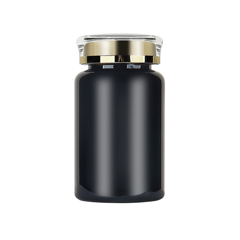 PET120ml black bottle capsule packaging bottle plastic empty bottle printing text bottle sticker maca health care products