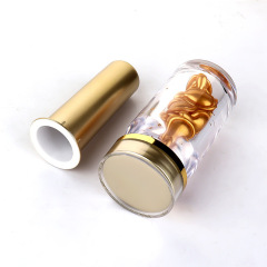 35ml high-grade acrylic bottle plastic bottle capsule sub-bottle set saffron small bottle medicine bottle supports customization