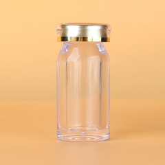 45ml oblique shoulder transparent acrylic bottle with crown cap health care product bottle straight bottle transparent capsule bottle medicine bottle