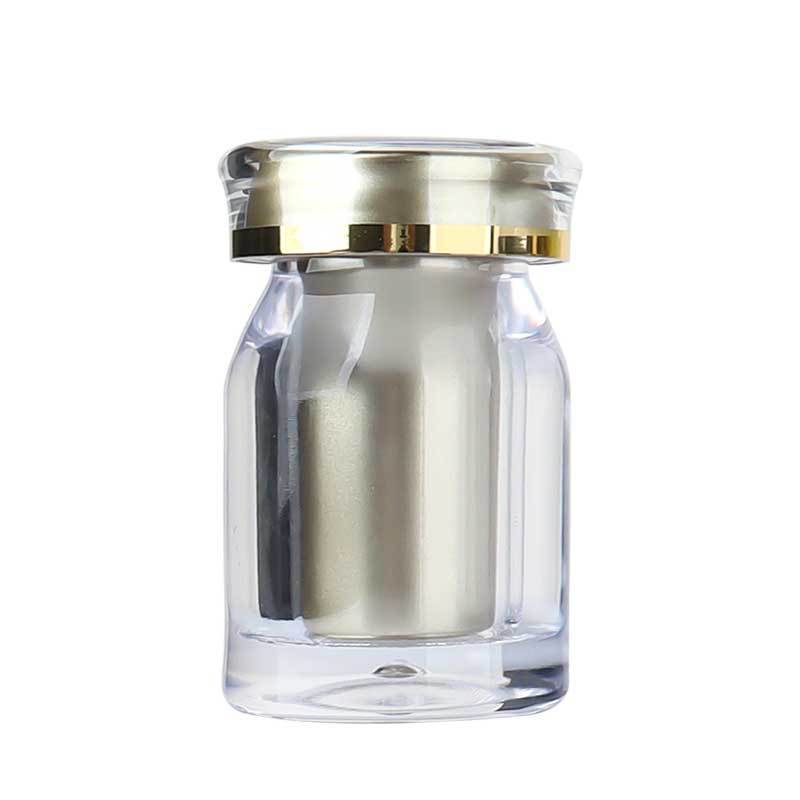 Oblique shoulder 25ml PS bottle crown cap bottle set plastic bottle acrylic bottle saffron bottle capsule bottle