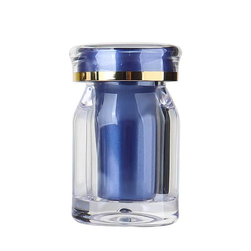 Oblique shoulder 25ml PS bottle crown cap bottle set plastic bottle acrylic bottle saffron bottle capsule bottle