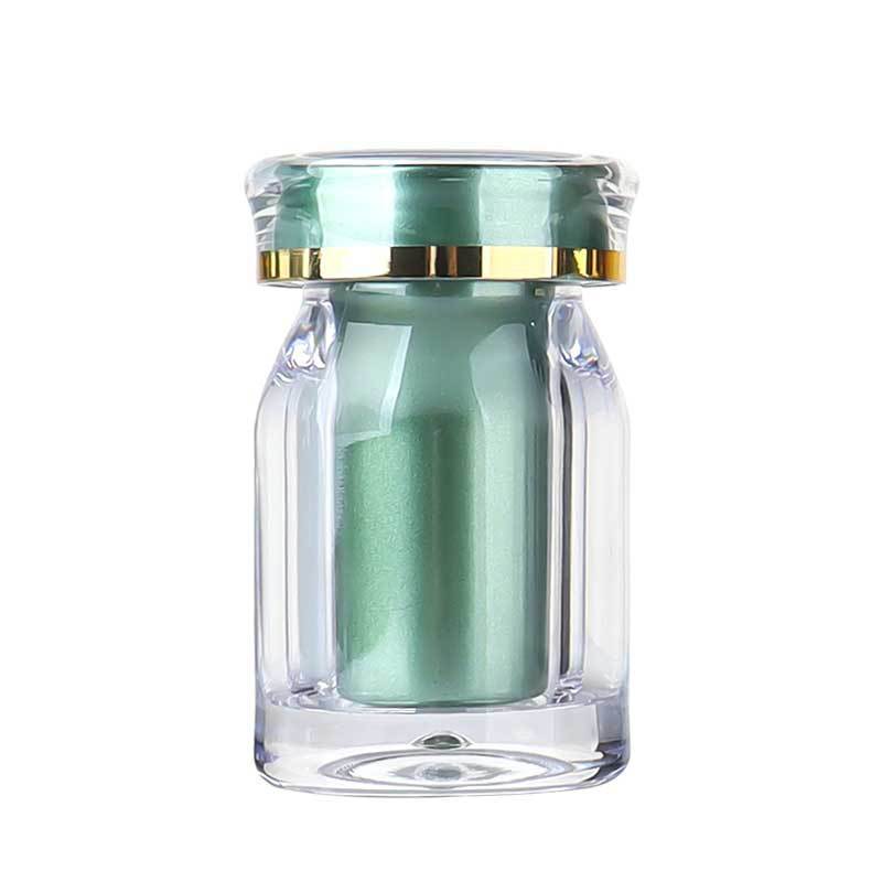 Oblique shoulder 25ml PS bottle crown cap bottle set plastic bottle acrylic bottle saffron bottle capsule bottle