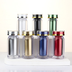 35ml high-grade acrylic bottle plastic bottle capsule sub-bottle set saffron small bottle medicine bottle supports customization