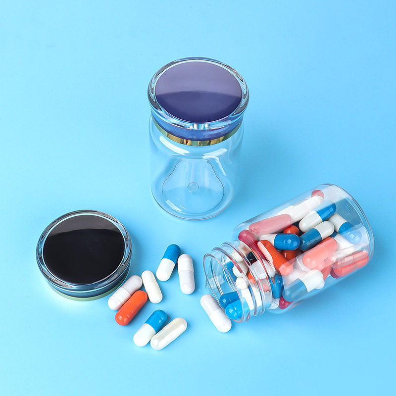 PET 80ml transparent bottle plastic bottle small bottle health care product bottle capsule bottle medicine bottle food grade tablet bottle