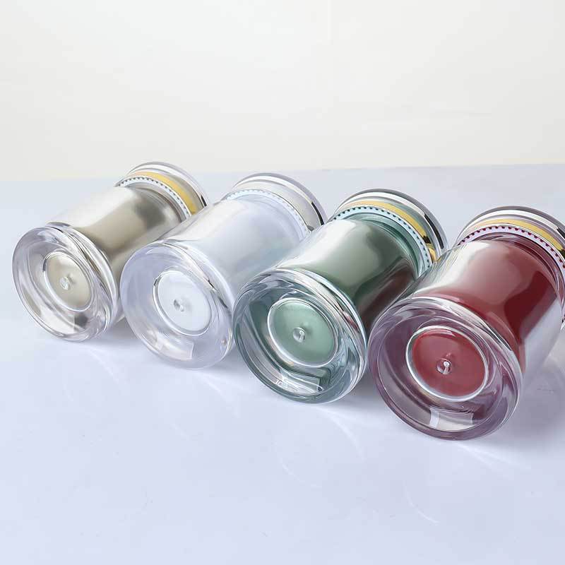Oblique shoulder 25ml PS bottle crown cap bottle set plastic bottle acrylic bottle saffron bottle capsule bottle
