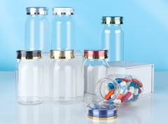 PET 120ml oblique shoulder transparent bottle plastic bottle small bottle health care product bottle capsule bottle medicine bottle food grade medicine bottle