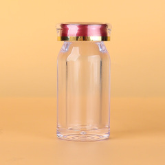 45ml oblique shoulder transparent acrylic bottle with crown cap health care product bottle straight bottle transparent capsule bottle medicine bottle