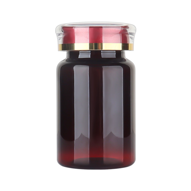 100ml multicolor PET bottle capsule health care product bottle plastic bottle Cordyceps maca dendrobium mountain ginseng empty medicine bottle thickened