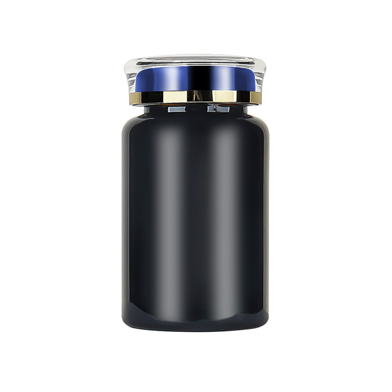 PET120ml black bottle capsule packaging bottle plastic empty bottle printing text bottle sticker maca health care products