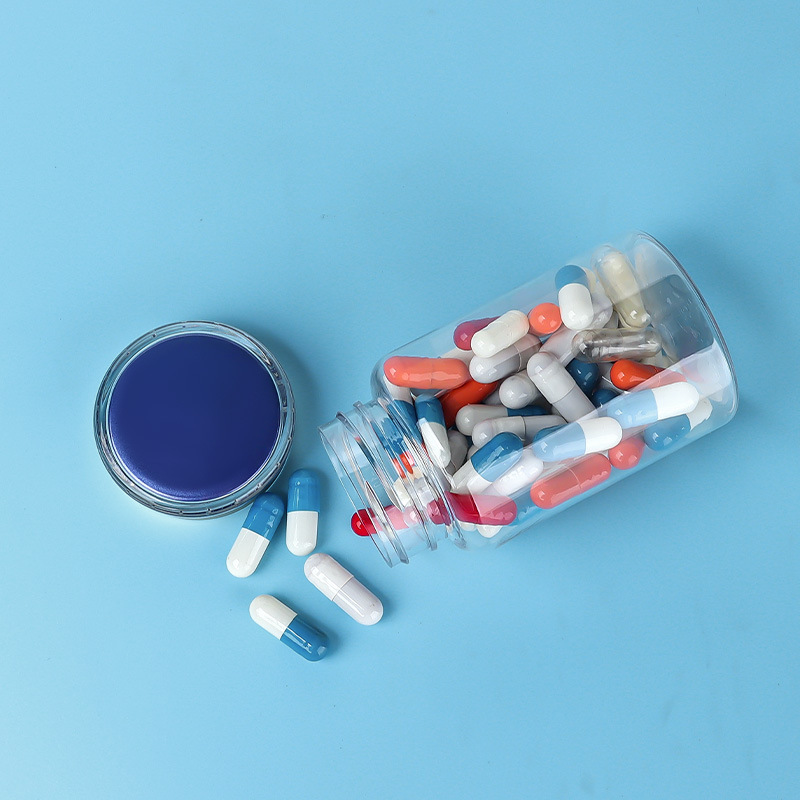 PET 120ml transparent bottle plastic bottle small bottle health care product bottle capsule bottle medicine bottle food grade medicine bottle