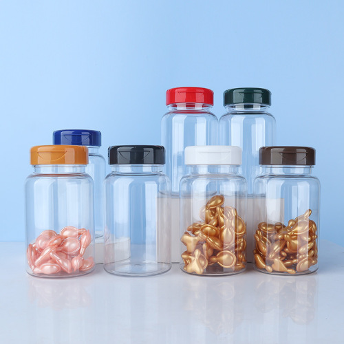 175ml transparent PET bottle flip empty bottle health care product bottle cordyceps capsule packaging medicine bottle injection molding thickening