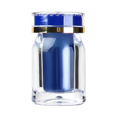 25ml PS bottle oblique shoulder style safety cover sub-bottling set high-grade plastic tablet candy sealed capsule bottle
