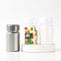 pet 60ml pearlescent large ring bottle flip cap plastic bottle health care product bottle capsule bottle calcium tablet bottle packaging medicine bottle