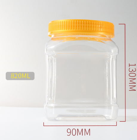 Factory grains, dried fruits and nuts wide-mouth bottle 820ml large-capacity plastic jar food sealed jar
