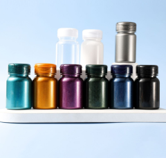 Food grade PET 80ml large ring bottle flip cover pill fish oil capsule medicine packaging bottle health care product bottle