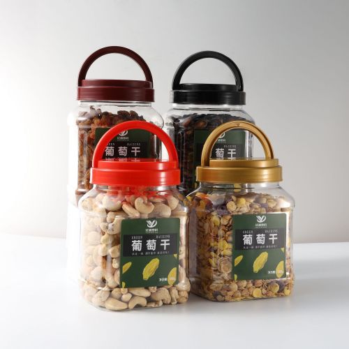 Factory grains, dried fruits and nuts wide-mouth bottle 820ml large-capacity plastic jar food sealed jar