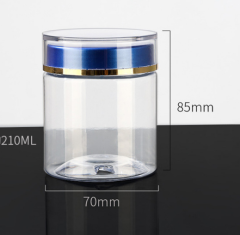 Transparent PET plastic bottle 210ml high-grade black wolfberry dendrobium Panax notoginseng powder health care product bottle
