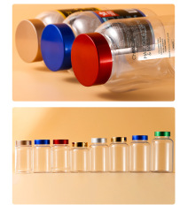 Transparent capsule bottle 225ml200ml300ml PET packaging health care product packaging bottle empty bottle sealed small bottle