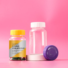 Food grade pet140-300ml transparent capsule bottle gear pressure screw cap food packaging bottle portable large capacity