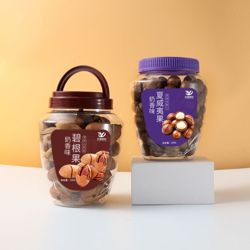 PET plastic food mulberry red date food can 88 caliber walnut dried fruit wide mouth food sealed can