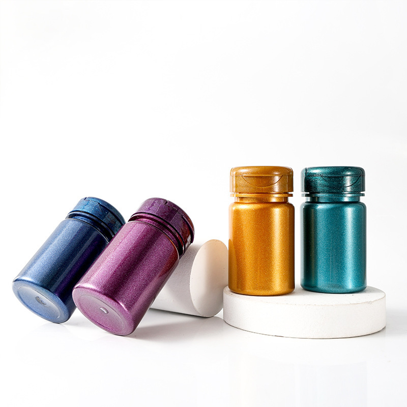 pet 60ml pearlescent large ring bottle flip cap plastic bottle health care product bottle capsule bottle calcium tablet bottle packaging medicine bottle