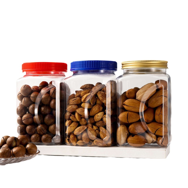 PET plastic jar dried fruit red dates food grade 88 caliber cashew cereal wolfberry wide mouth food storage jar
