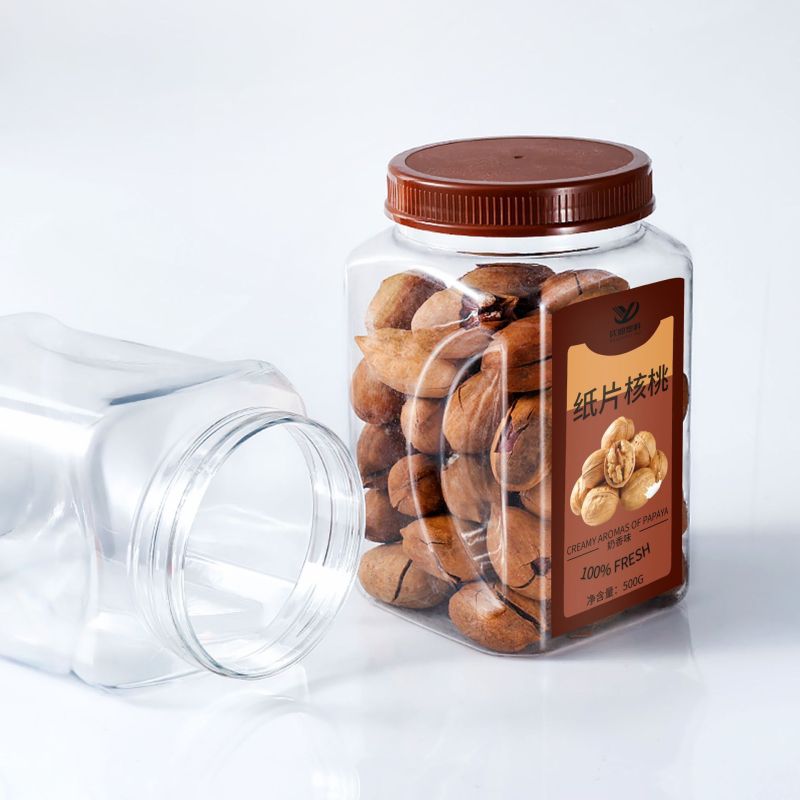 PET plastic jar dried fruit red dates food grade 88 caliber cashew cereal wolfberry wide mouth food storage jar