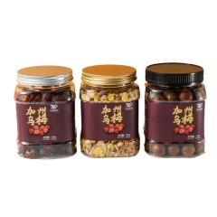 PET plastic wide mouth bottle 750ml transparent food jar black plum cashew storage jar large capacity