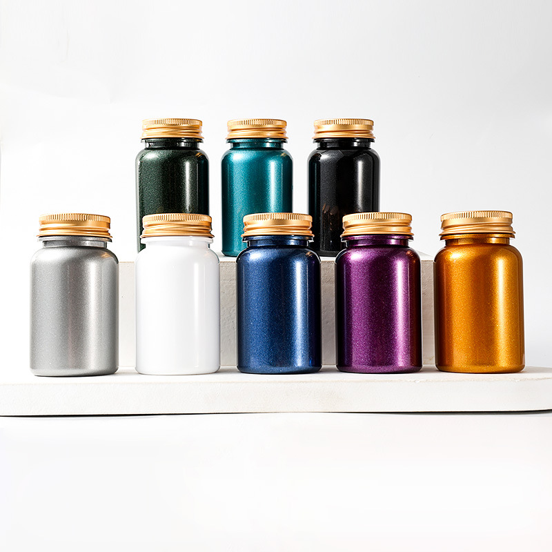 100mlpet large ring bottle aluminum cap health care products plastic bottle capsule bottle packaging bottle sealed portable