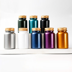 100mlpet large ring bottle aluminum cap health care products plastic bottle capsule bottle packaging bottle sealed portable
