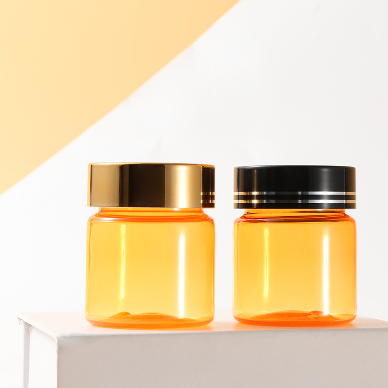 PET 30ml orange capsule bottle food grade health care product empty bottle small medicine bottle sealed sub-bottle plastic bottle
