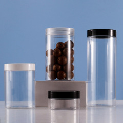 High-grade 30g50g100g plastic Pet cream bottle 68 teeth packaging jar black cover skin care packaging bottle 700g